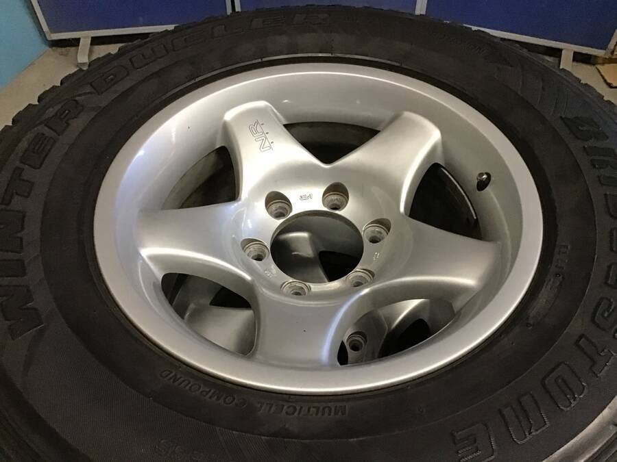 引取限定 発送不可】BRIDGESTONE BERG NR 595 ホイール&スタッドレス 