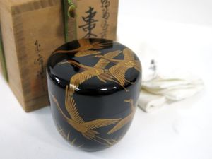 新発売の 茶道具 崎田宏 棗 稲穂 輪島塗 美術品 アンティーク Attorneyrick Com