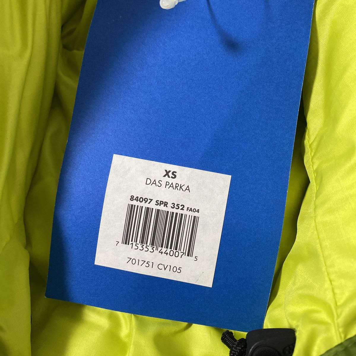 新品同様 希少 2004 パタゴニア ダスパーカー XS patagonia DAS PARKA 