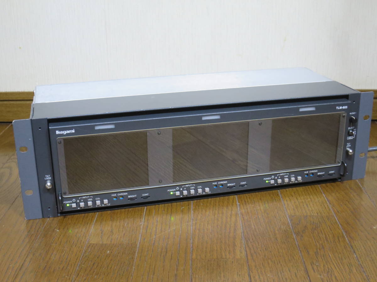 池上通信機 Ikegami 中古品 TLM-603 3連液晶 カラーモニタ (6型×3連) 完動品 6インチ a-siTFT液晶 HDTV 検)マスモニ トリニトロン SONY ② - Yahoo!オークション 池上通信機 hlm」の落札相場・落札価格 「ikegami Television