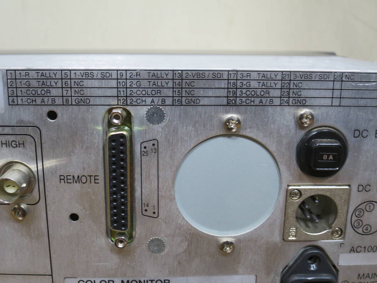 池上通信機 Ikegami 中古品 TLM-603 3連液晶 カラーモニタ (6型×3連) 完動品 6インチ a-siTFT液晶 HDTV 検)マスモニ トリニトロン SONY ② - Yahoo!オークション 池上通信機 hlm」の落札相場・落札価格 「ikegami Television