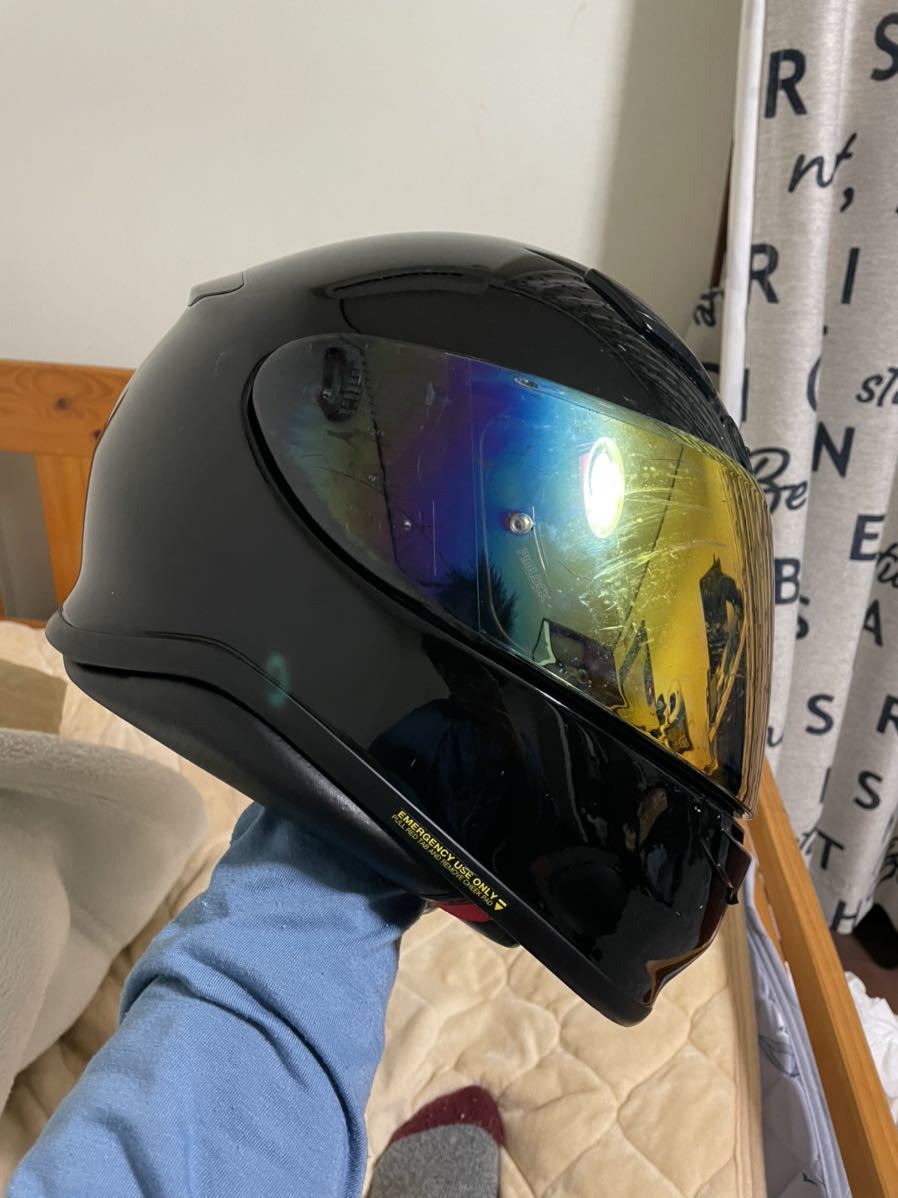 美品　SHOEI z7 マットブラック　サイズL 箱、新品クリアシールド、袋付 SHOEI z-7 ヘルメット 新品クリアシールド ヘルメット袋付き SHOEI Z-7