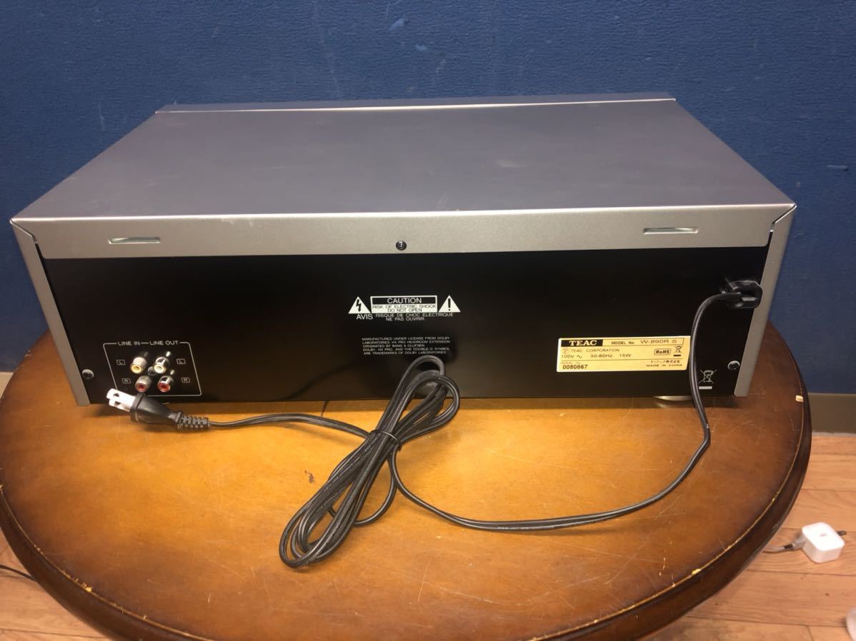 TEAC W-890R カセットデッキ TEAC W-890R カセットデッキ プレミアム