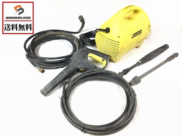 【送料無料☆彡ジャンク品】KARCHER ケルヒャー 高圧洗浄機 K3.70 延長高圧ホース付き 家庭用 清掃 洗車41807