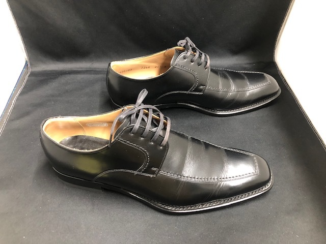 REGALリーガル◆Uチップ レザービジネスシューズ【状態良好】25.5cm 124R Uチップ ビジネスシューズ リーガル シューズ リーガル／REGAL Vチップ
