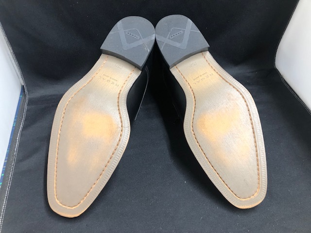 REGALリーガル◆Uチップ レザービジネスシューズ【状態良好】25.5cm 124R Uチップ ビジネスシューズ リーガル シューズ リーガル／REGAL Vチップ