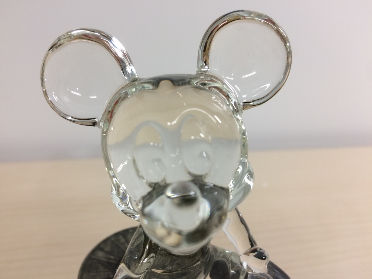 ディズニー アリバスブラザーズ ミッキーマウス ガラスフィギュア 箱 