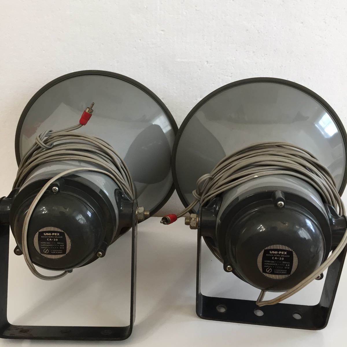 ☆当時物！UNI-PEX 拡声器 ホーンスピーカー 2個 セット ユニペックス