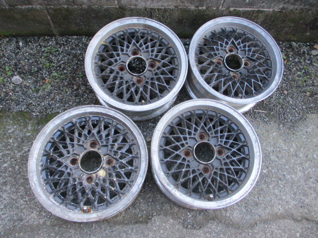 ALMEX13インチ メッシュホイール 旧車 PCD 114.3 ヨコハマ