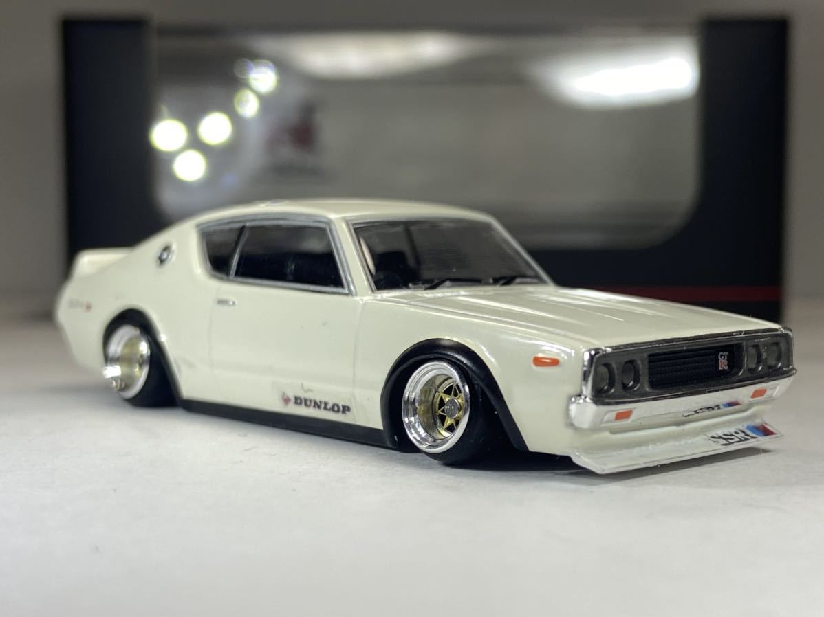 1/64 改 日産 スカイライン2000GT-R KPGC110 ケンメリ 車高短 深リム