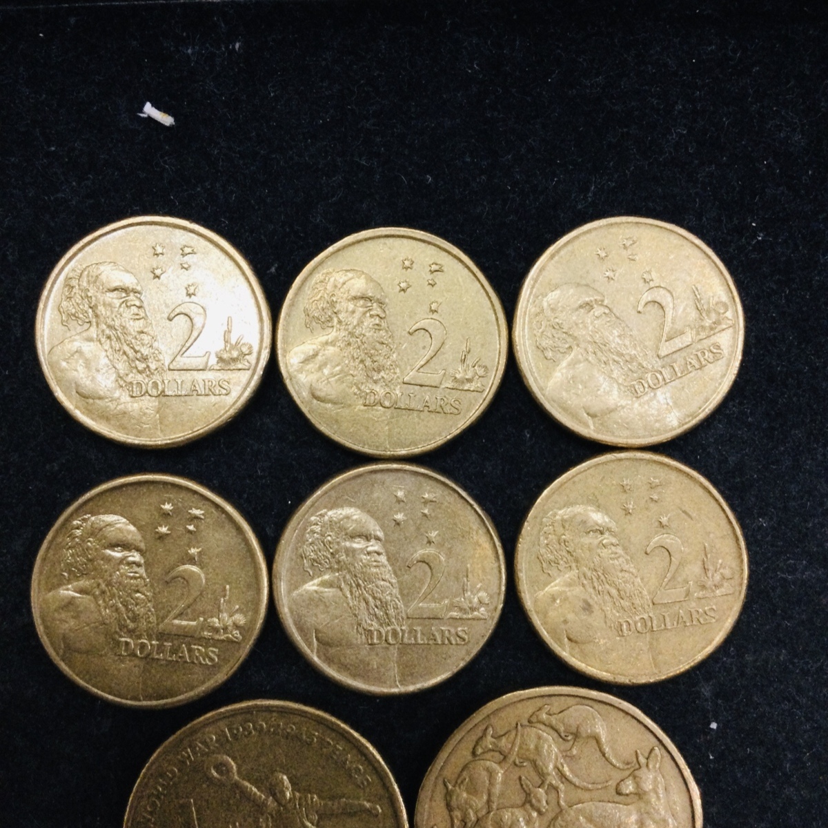 T/外国銭】- オーストラリア 硬貨 2ドル 1ドル 50セント 20セント 10