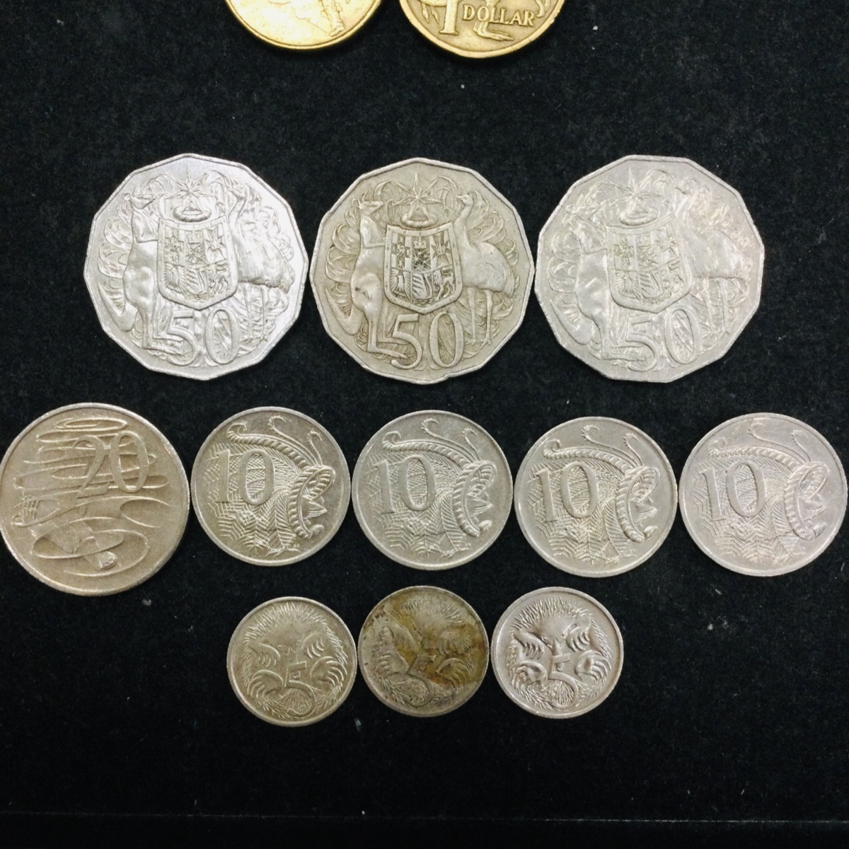 T/外国銭】- オーストラリア 硬貨 2ドル 1ドル 50セント 20セント 10