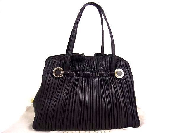 1円 □美品□ BVLGARI ブルガリ レザー シルバー金具 ショルダーバッグ 