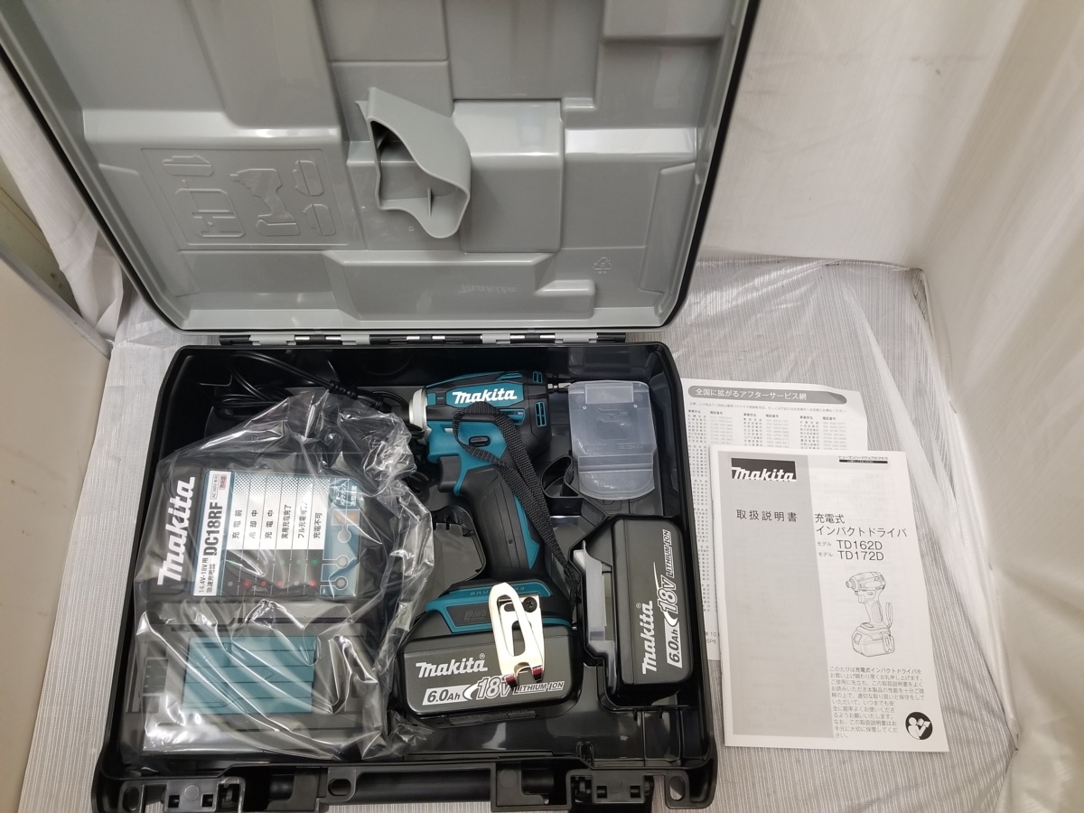 マキタ TD172DRGX 18V 6.0Ah 充電式インパクトドライバ makita | 廃番送料無料 トルク180Nm 充電式インパクトドライバー ブルー ドライバー コードレスインパクトドライバー インパクトドライバTD172(18V)青 インパクト インパクトドライバTD172(18V)黒