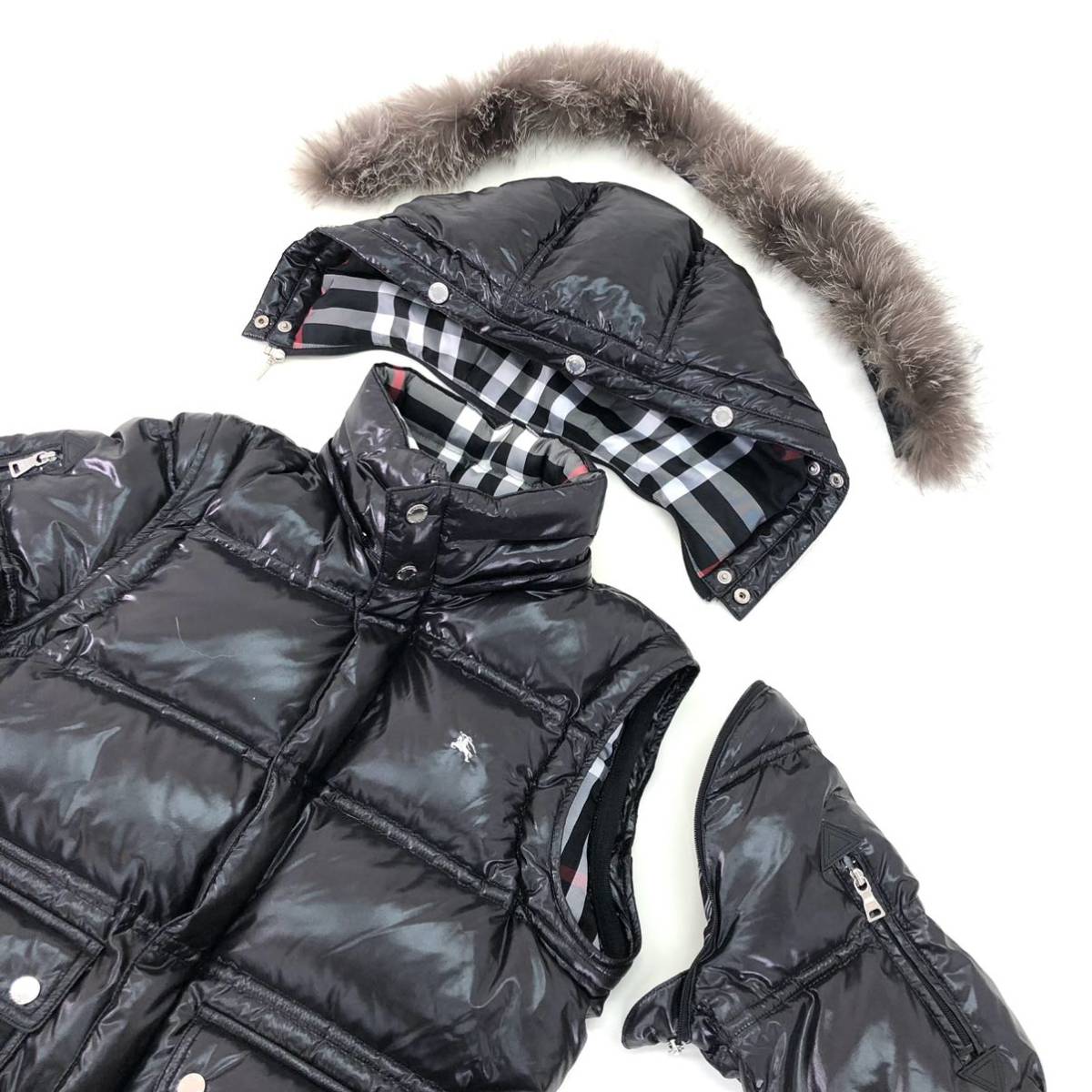 10a16《美品》BURBERRY BLACK LABEL バーバリーブラックレーベル 