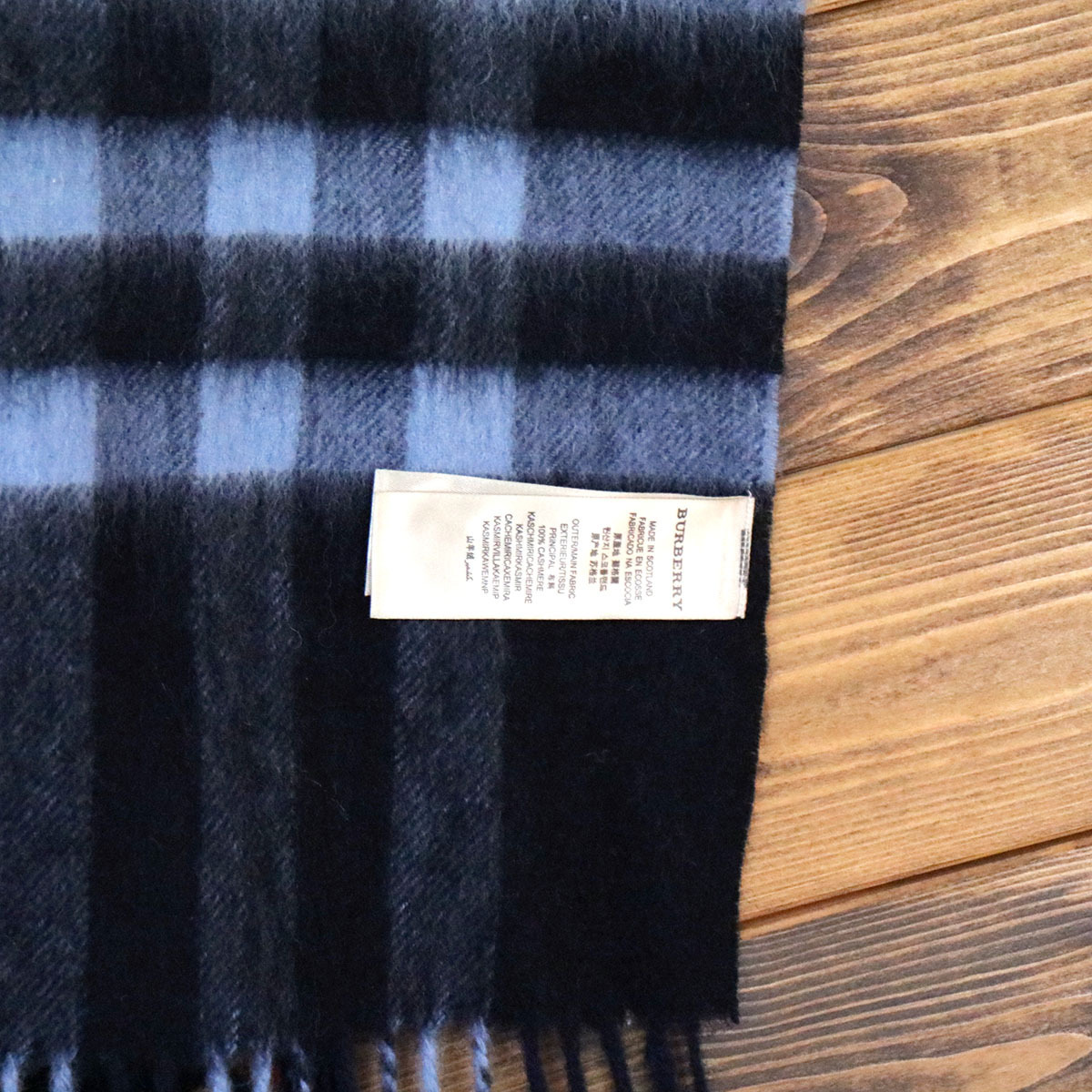 66/505 BURBERRY バーバリー カシミヤ マフラー ストール スカーフ 山