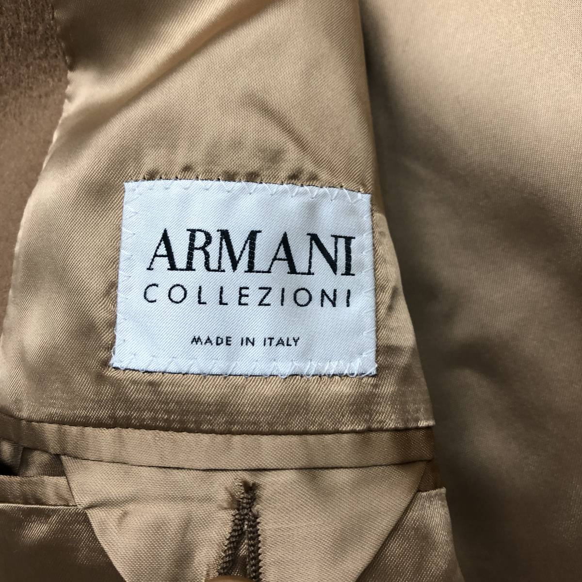 アルマーニ ‼️コレツィオーニ キャメル チェスターコート 52