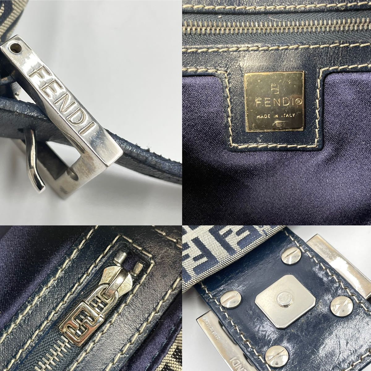 1円～【超極美品】 FENDI フェンディ マンマバケット ズッカ柄 