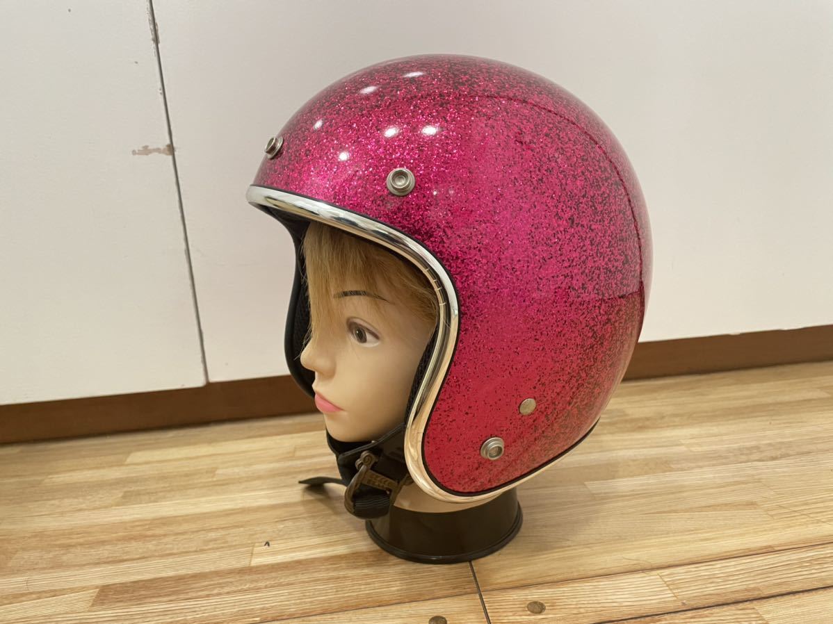 2026，定番 tt&co メッキトリム クロームトリム 500-TX ジェットヘルメット 限定品 ラメ(Mサイズ)｜売買されたオークション情報、yahooの商品情報をアーカイブ公開 - オークファン ジェットヘルメット
