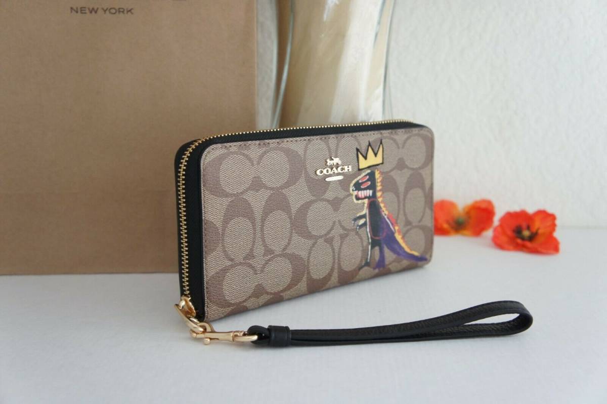 新品□コーチ COACH□バスキアコラボ コーティングキャンバス