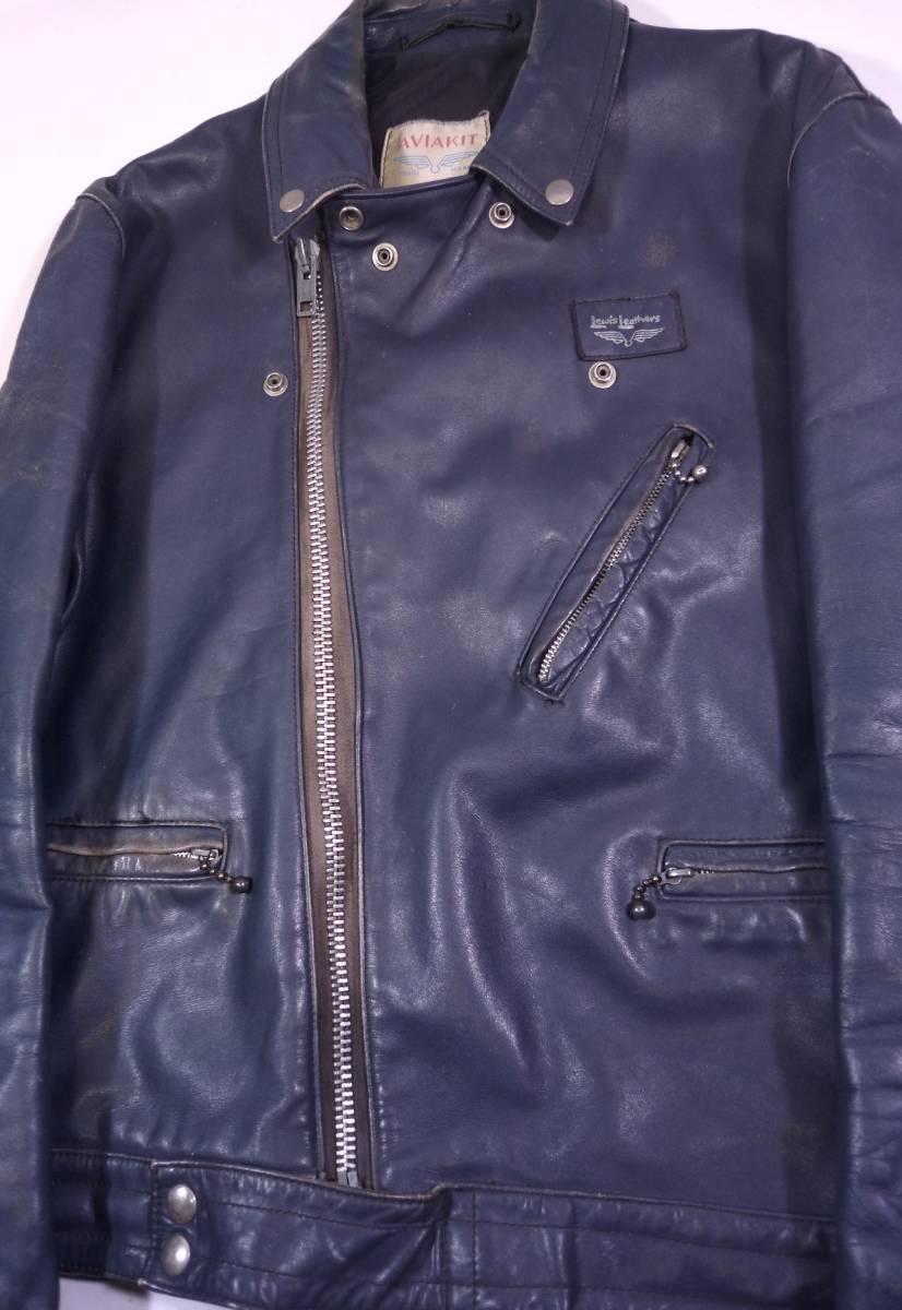 極上革質 ルイスレザー 70年代 希少スクエアパッチ スポーツマン ブラック/黒 40 美品 1970s Vintage Lewis Leathers Sportsman Black ルイスレザー Lewis サイクロン 22年製 Yahoo!オークション ベルトMサイズ中古