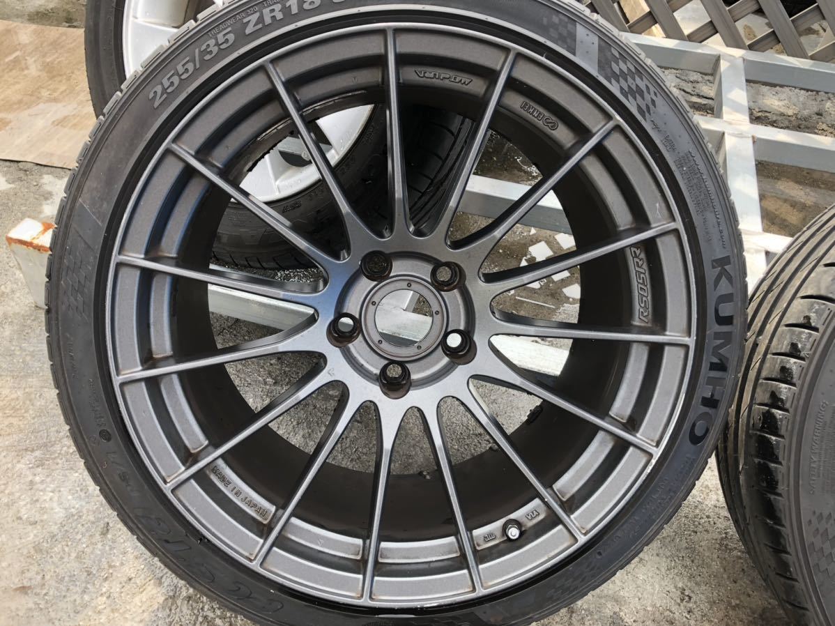ENKEI RS05RR 255/35ZR18 18×9.5J +35 PCD114.3 5穴 アルミホイール