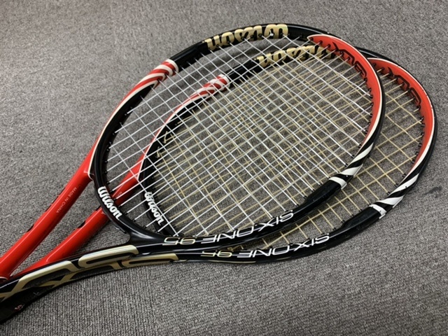 1641○中古品 バボラ、ウィルソン、ヘッド テニスラケット6本セット 