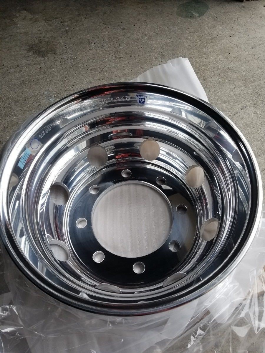 新品②本 大型低床トラック用 アルコア ISO用 アルミホイール 8 