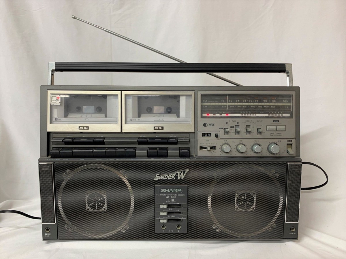 銘機⁄入手困難SHARP シャープ GF-888 ラジカセ THE SEARCHER-W
