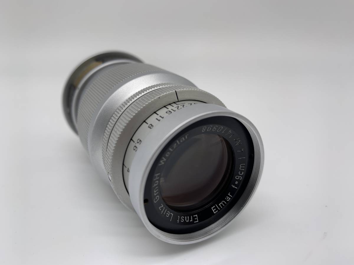 【ERNST LEITZ】 ELMAR 9cm 90mm F4 エルマー 単焦点 Lマウント エルンストライツ 90mm 9cm Elmar Macro 望遠レンズ 1st