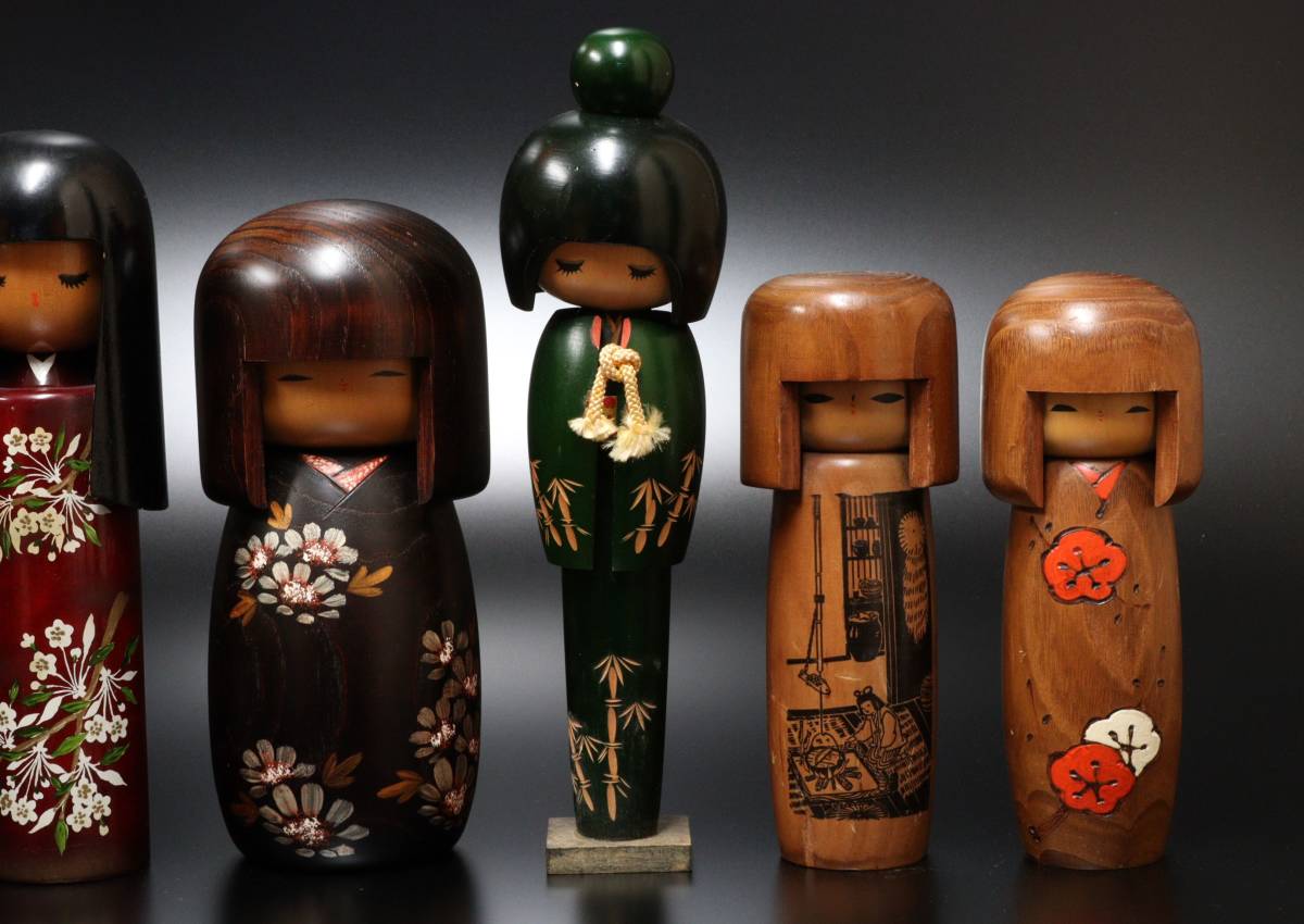 伝統工芸 在銘 創作こけし まとめて24点 卯三郎 かずを けいじ 夢筆 他