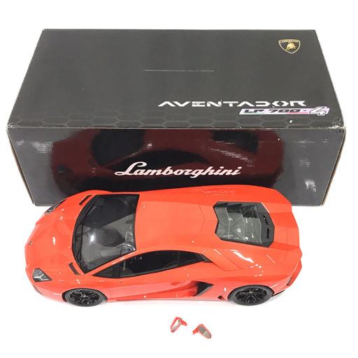 1円 京商 1/12 ランボルギーニ アヴェンタドール LP700-4 オレンジ