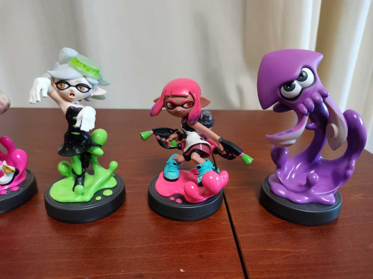 送料無料 現状品 amiibo スプラトゥーン アミーボ ヒメ イイダ アオリ 