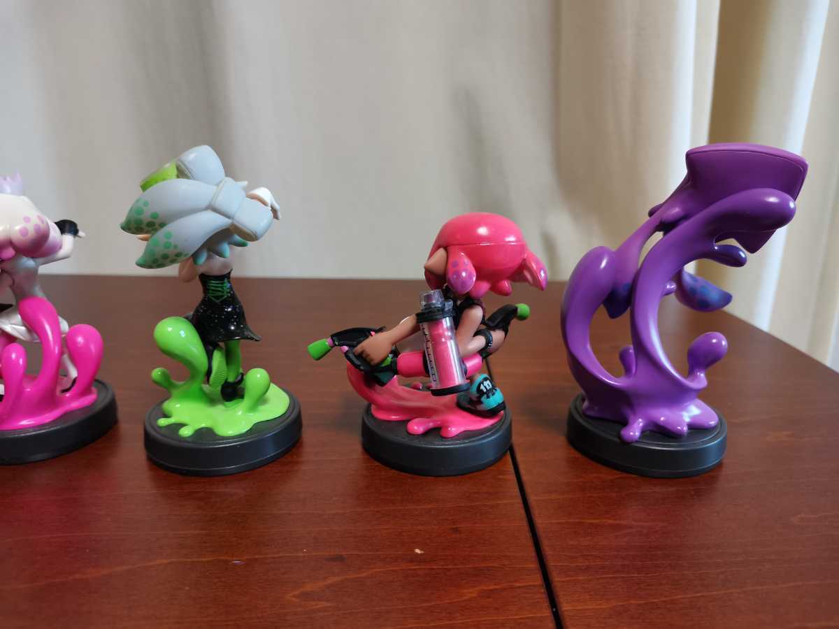 送料無料 現状品 amiibo スプラトゥーン アミーボ ヒメ イイダ アオリ 
