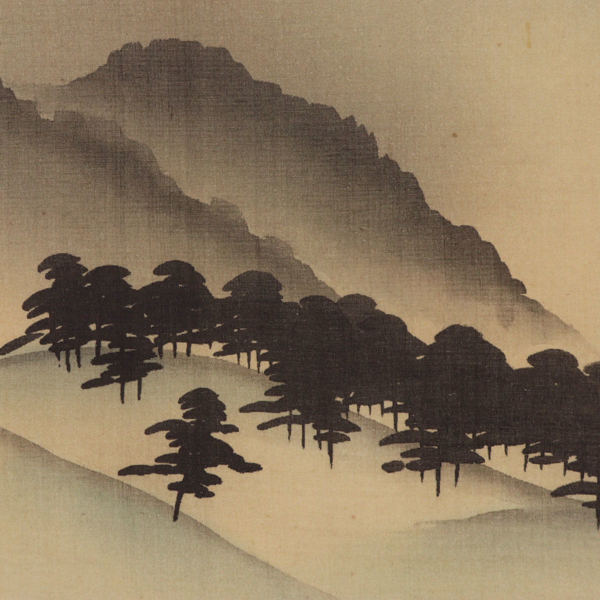 巧芸】横山大観【御殿場富士の図】◇絹本◇共箱◇二重箱