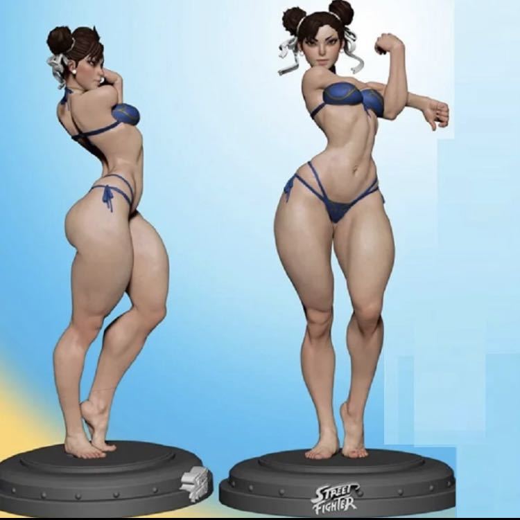ガレージキット ストリートファイター春麗1/6スケール31cm 未塗装未