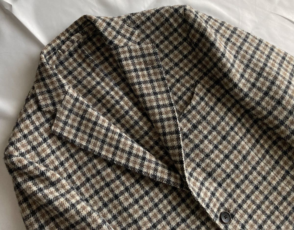 LARDINI ラルディーニ 48 テーラードジャケット グレーアイボリー系 