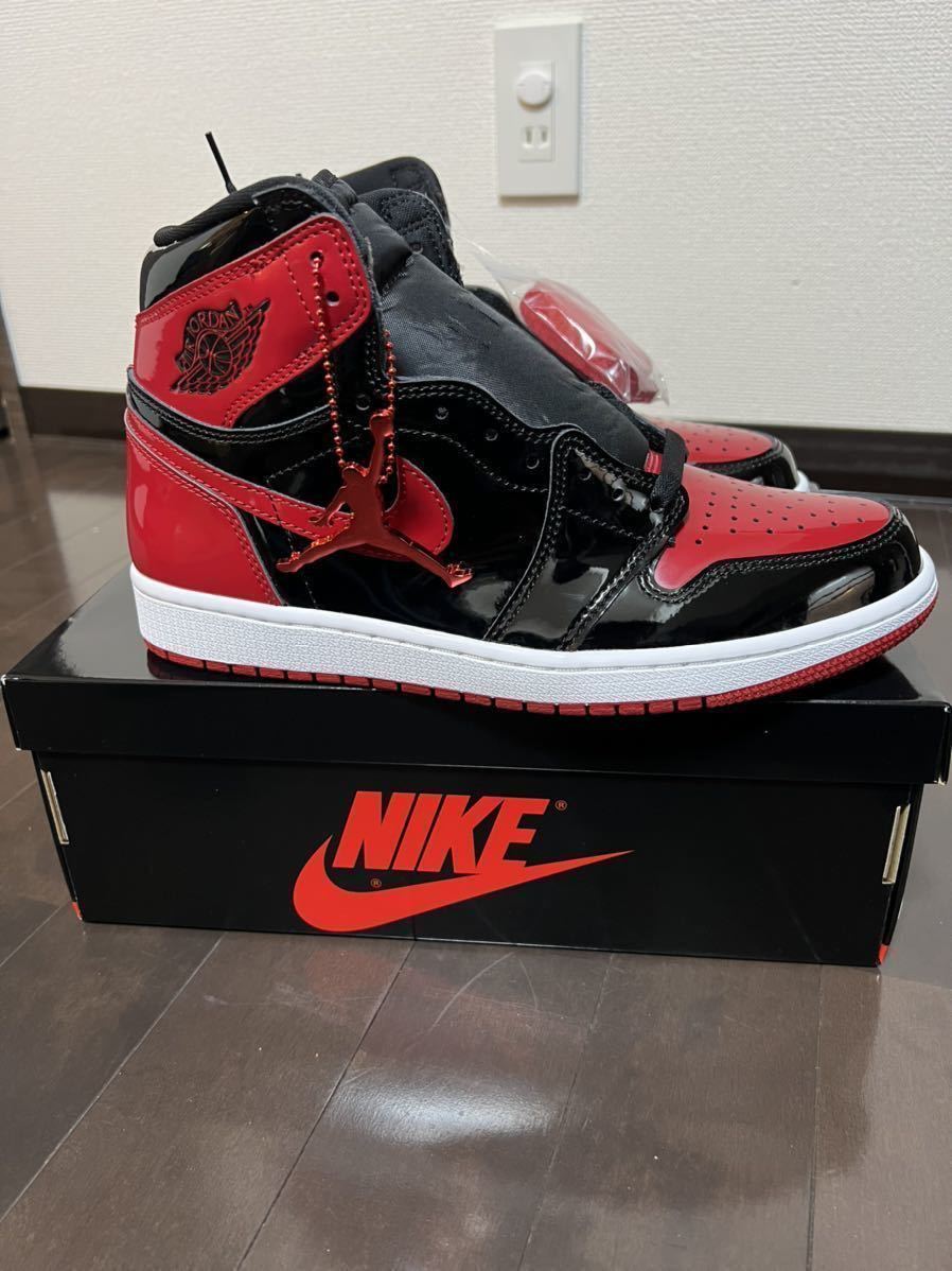 SNKRS当選 27.0cm NIKE AIR JORDAN1 Patent Bredナイキ エアジョーダン  
