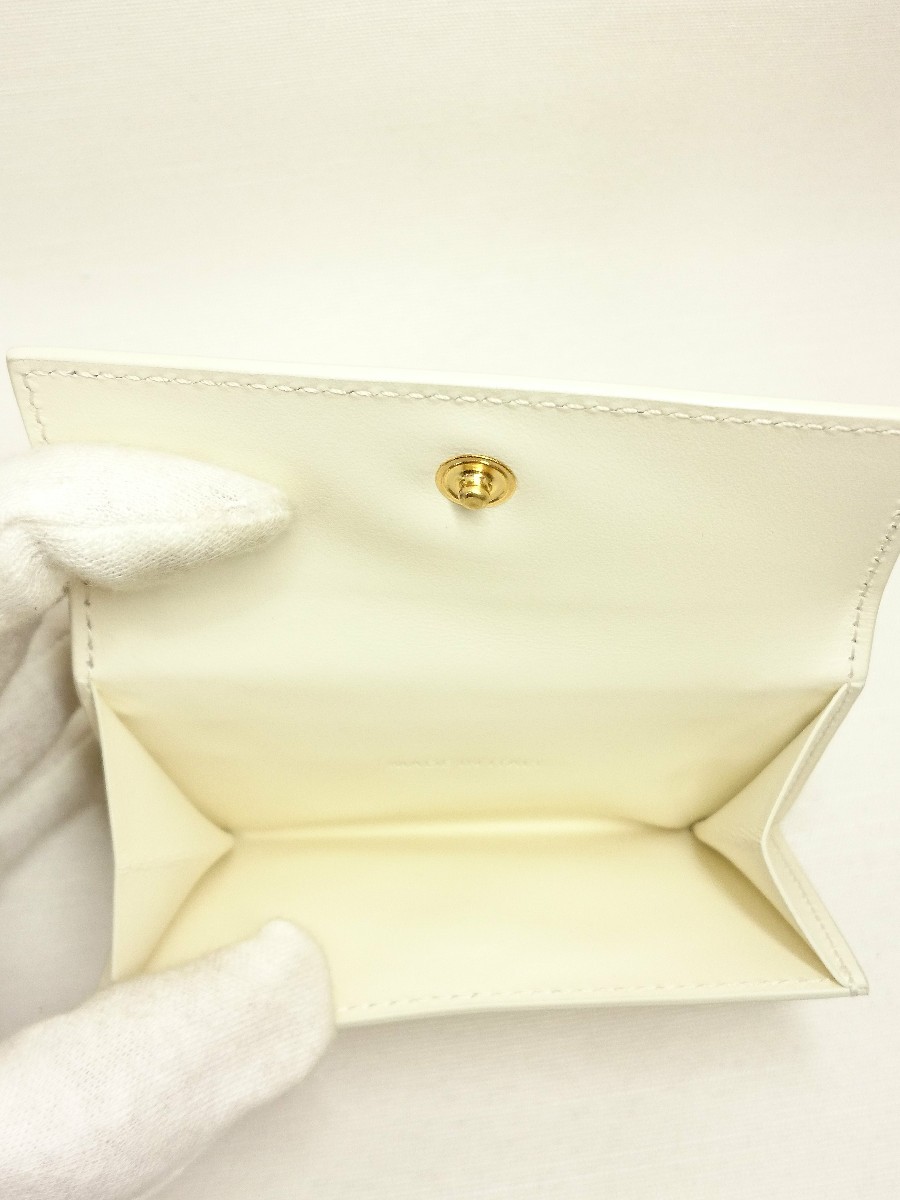 JIL SANDER◆3つ折り財布/-/BEG/ユニセックス/ホワイトベージュ JIL 三つ折り財布 ジルサンダー ベビーウォレット メンズ ブランド