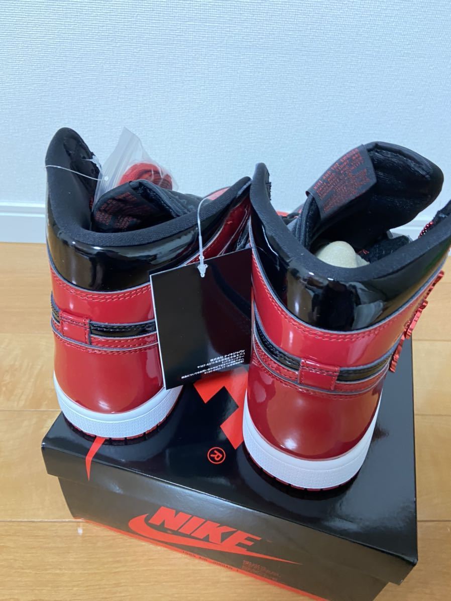 新品未着用品 28センチ NIKE AIR JORDAN 1 RETRO HIGH OG Patent Bred ナイキ エアジョーダン1 レトロ ハイ パテントブレッド 0 28cm - MID ☆人気☆NIKE☆(W)JORDA.N 28cmの中古品・新品・未