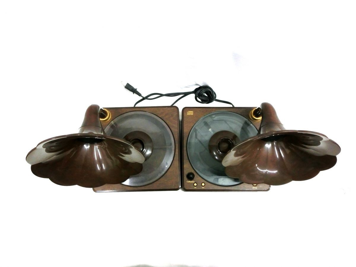 1円スタート CDプレイヤー marantz 蓄音機型 HORN SPEAKER ED-3F