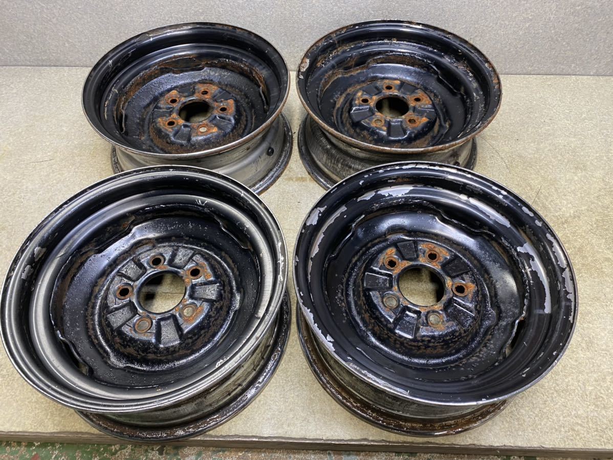 深リム アメ車 Made In Usa 15インチスチールホイール15x6j B 1 65 5h 12 4本 旧車 シボレ などに 純正品 売買されたオークション情報 Yahooの商品情報をアーカイブ公開 オークファン Aucfan Com