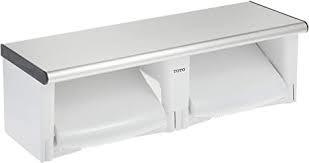 未使用 TOTO 二連紙巻器 棚付き トイレットペーパー ホルダー ステンレス YH702