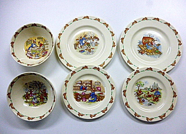  １９８０年代コレクション ROYAL DOULTON BUNNYKINS ロイヤルドルトン バニキンズ ２サイズプレート＆ボウル６点セット(ロイヤルドルトン)｜売買されたオークション情報、yahooの商品情報をアーカ ロイヤルドルトン
