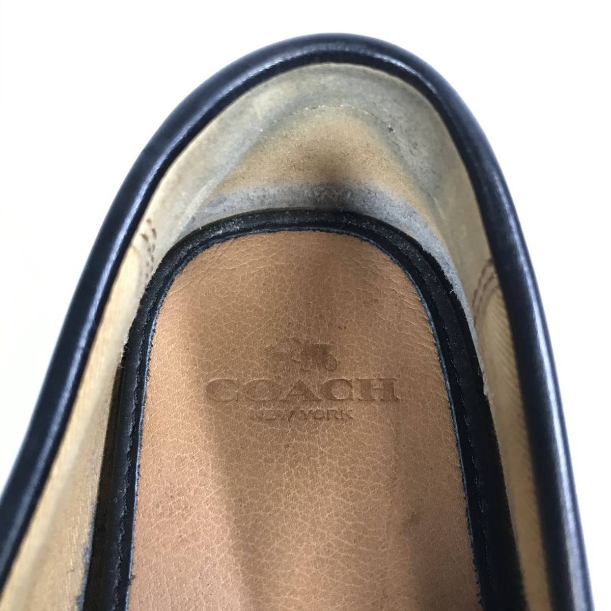 コーチ】本物 COACH 靴 27cm 黒 ローファー スリッポン ビジネス 