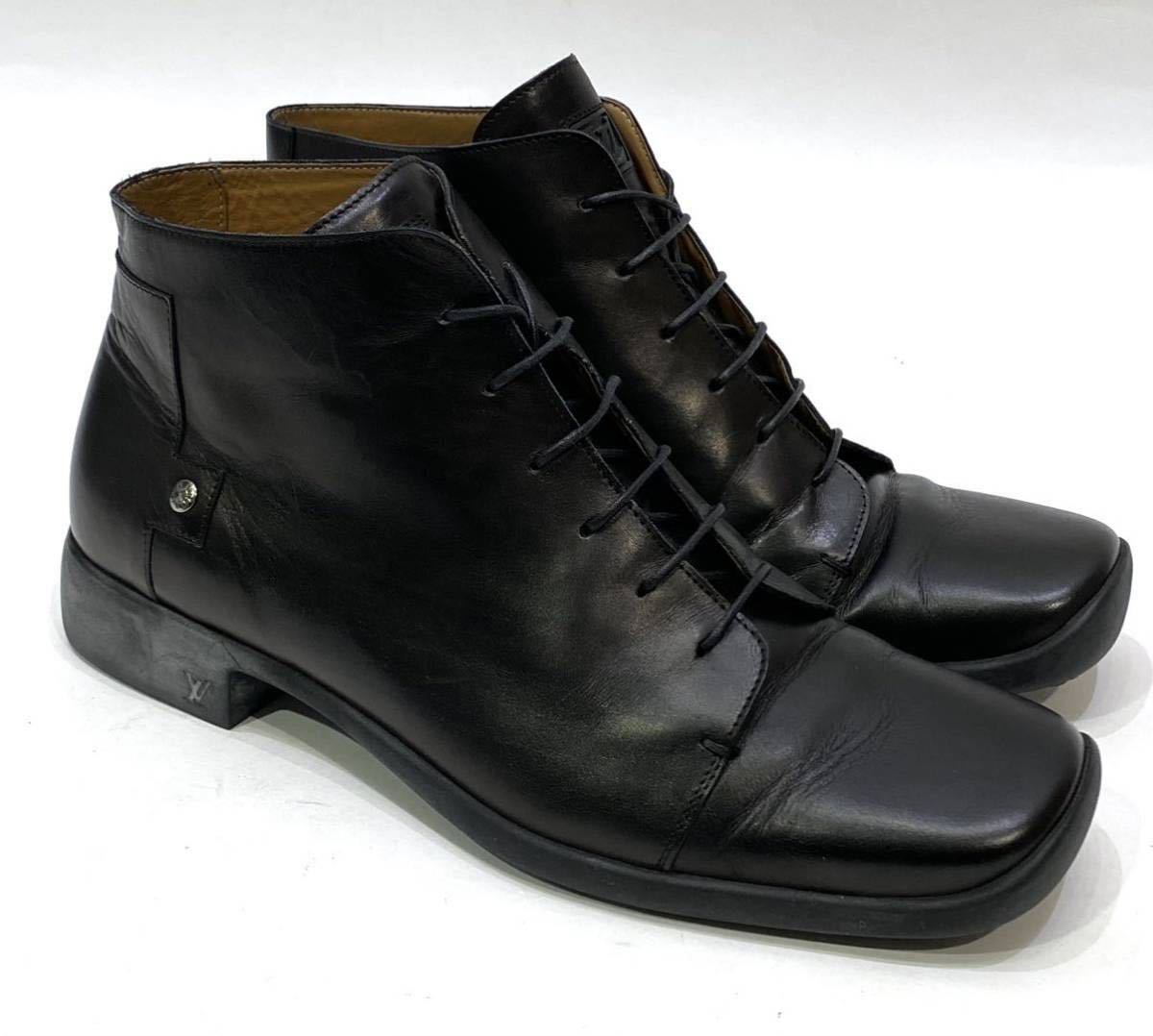 ③正規品 LOUIS VUITTON GO0062 MENS レザーレースアップブーツ ルイ 