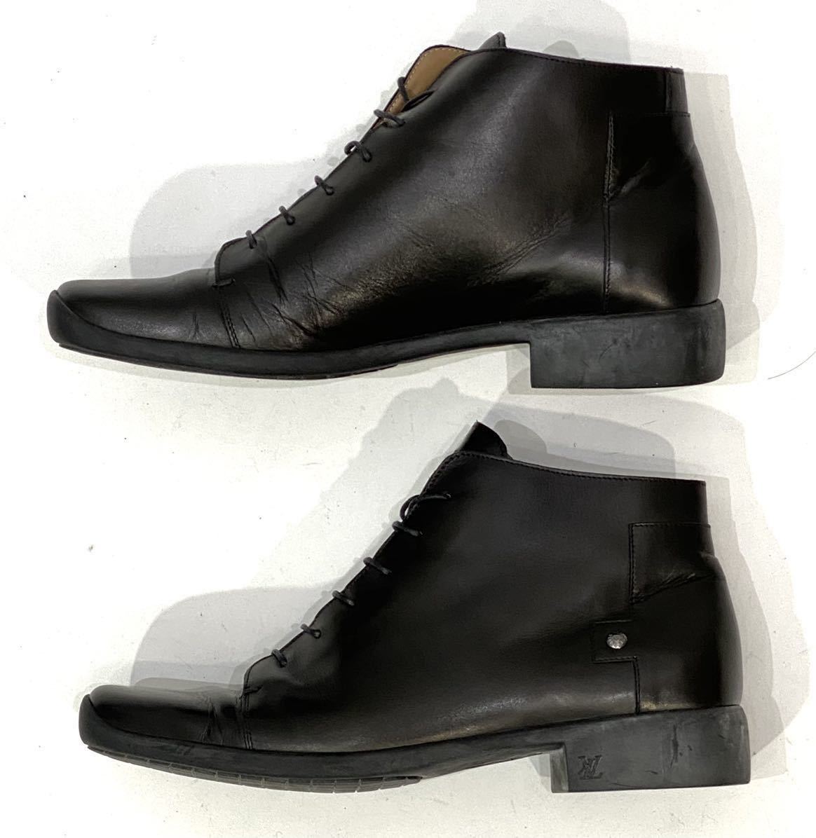 ③正規品 LOUIS VUITTON GO0062 MENS レザーレースアップブーツ ルイ 