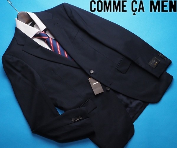 新品，豊富な 定価5万円 COMME CA MEN コムサメン 秋冬 CERRUTI 伊製生地 ストレッチウール ギャバジンジャケットLL紺 09 01GN01 1点限り(XLサイズ以上)｜売買されたオークション情報、yahooの商品情報をアーカイブ XLサイズ以上