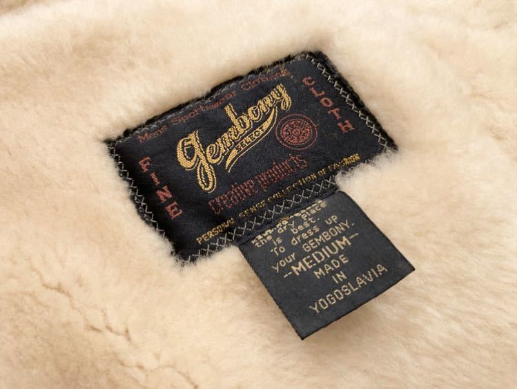 旧ユーゴスラビア製 G.B.GEMBONY リアル シープスキン ダッフル コート