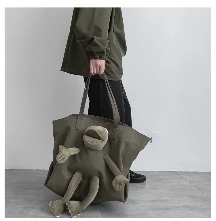 Ldl1025 かわいい ぬいぐるみ バッグ かばん トート 大容量 肩掛け ショルダー 買い物 ショッピング モノトーン 大人カジュアル トート バッグ 売買されたオークション情報 Yahooの商品情報をアーカイブ公開 オークファン Aucfan Com